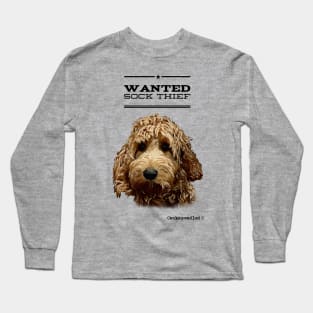 Cockapoo / Doodle Dog Sock Thief Long Sleeve T-Shirt